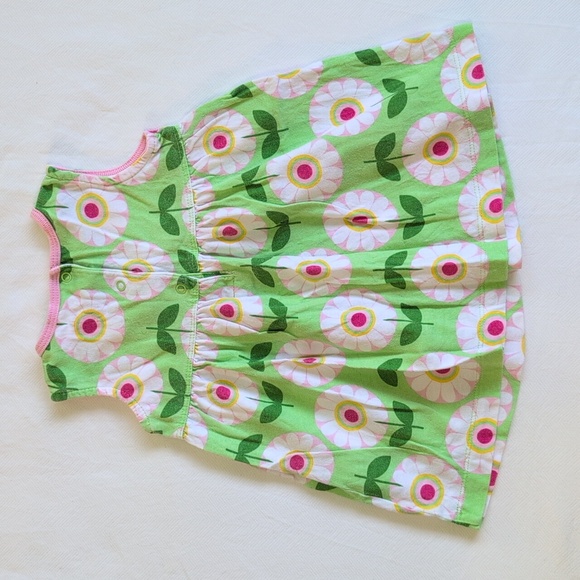 carter's colorful retro floral cotton summer sun dress 9 months baby girl - Picture 6 of 7